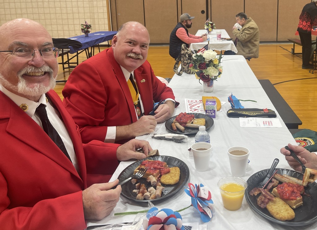 Local Marines having breakfast for veteran's day