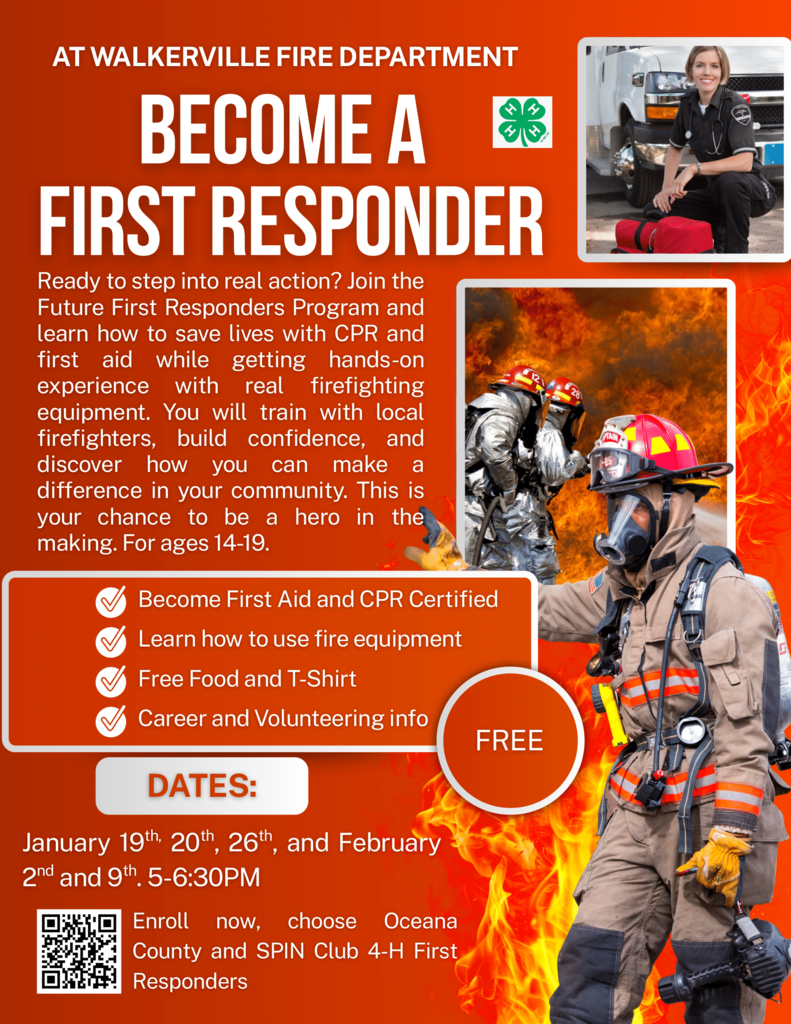 The first opportunity is for ages 14 to 19 and focuses on community service and public safety. Students will earn First Aid and CPR certifications while exploring what it’s like to volunteer as a firefighter or EMT. This is a great fit for teens who want to give back or who are curious about health and emergency service careers. This club is free for participants.