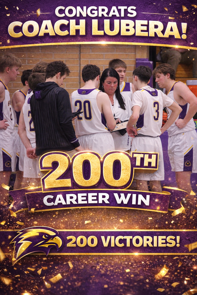 Coach Lubera earned her 200th career victory last night, 1/12/26 against Walkerville! Congratulations Coach!