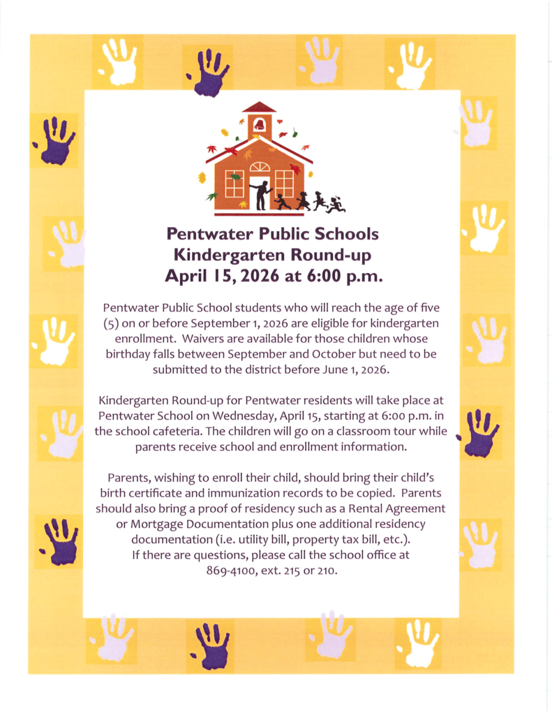 2026-2027 Kindergarten Roundup Flyer - 4/15/26 6pm