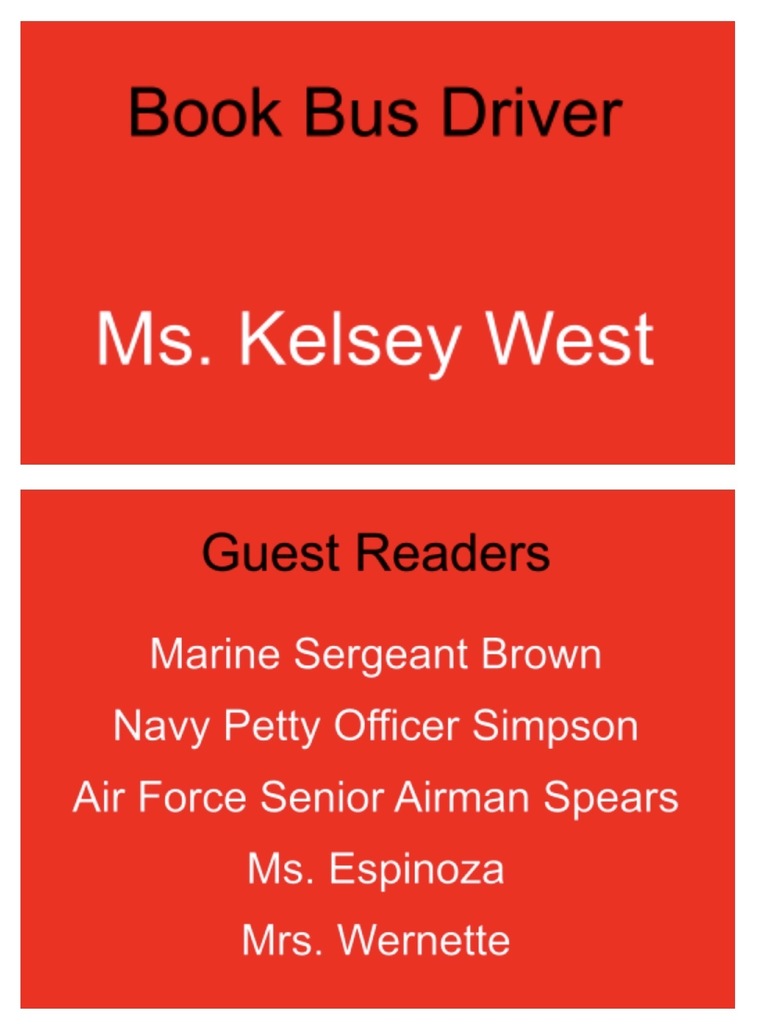 Pentwater Elementary Staff and students are grateful to all who made reading month extra special.