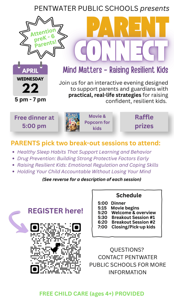 Parent Connect Night (Mind Matters - Raising Resilient Kids)  - 4/22/26 5-7pm Page 1