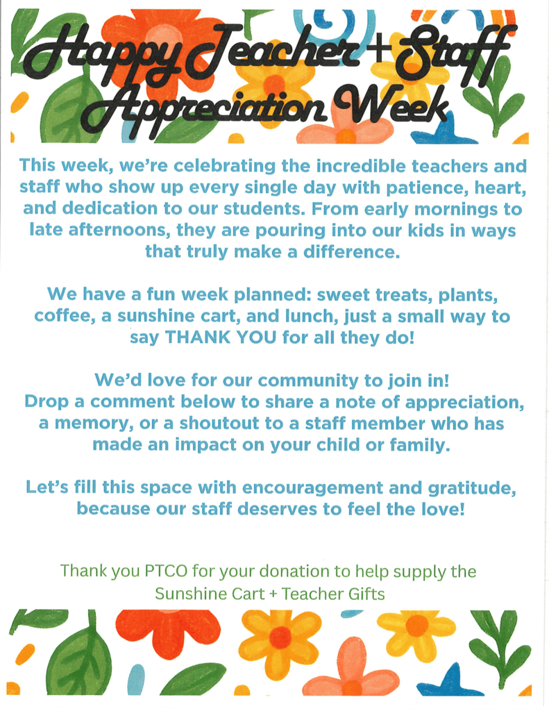 Happy Teacher & Staff Appreciation Week 2026!