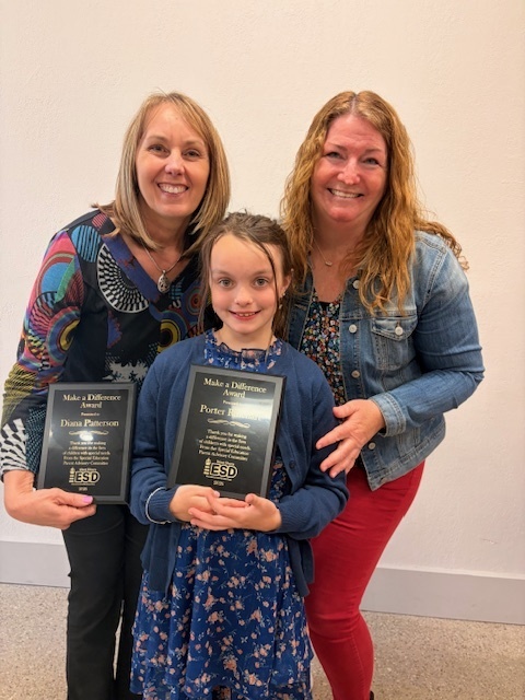 Mrs. Patterson, Porter, Mrs. Macher-Make a Difference Award 2026