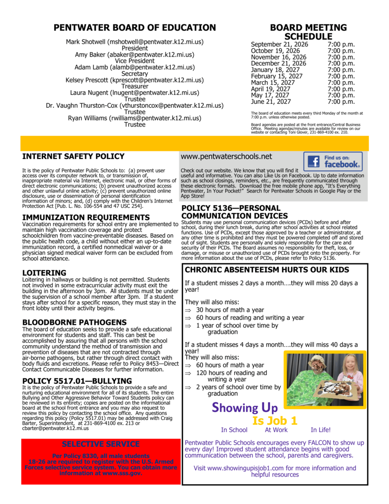 August 2026 Newsletter Insert Page #2
