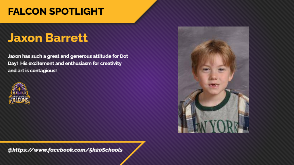Jaxon Barret Falcon Spotlight winner for the week of September 14th