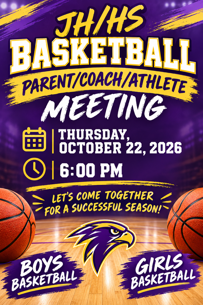 JH/HS Basketball Parent/Coach/Athlete Meeting Flyer