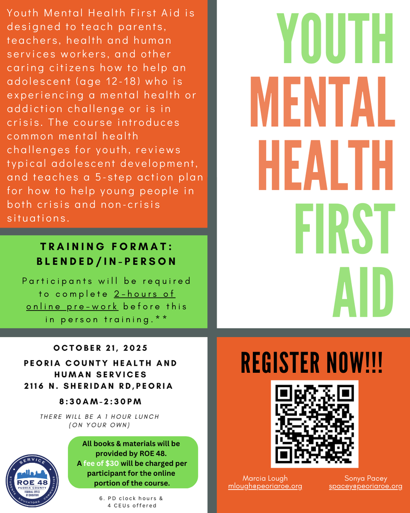 Youth Mental Health First Aid Flyer