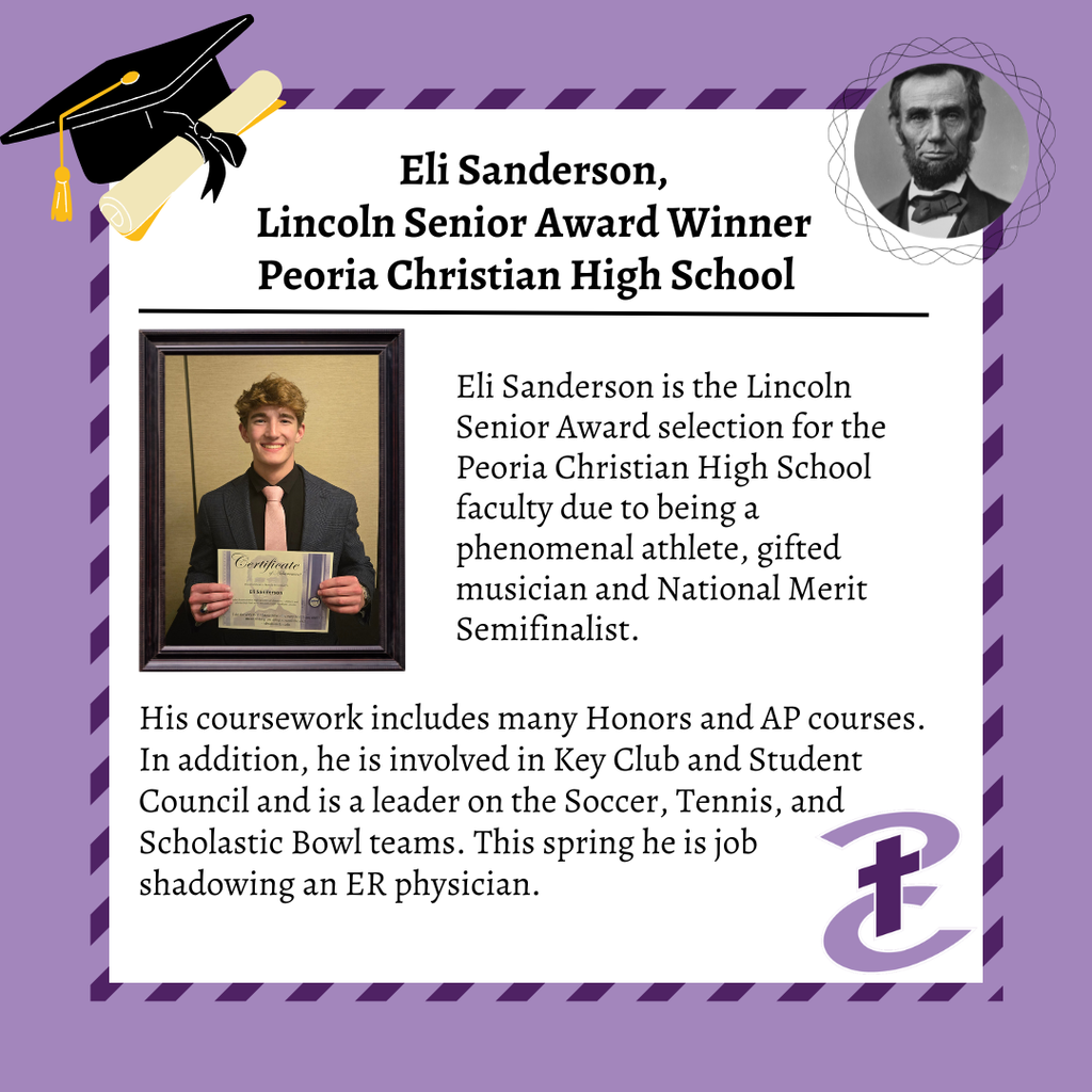 Eli Sanderson - Lincoln Senior Award Winner