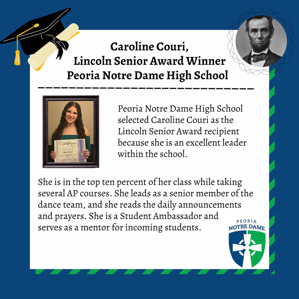 Caroline Couri - Lincoln Senior Award Winner