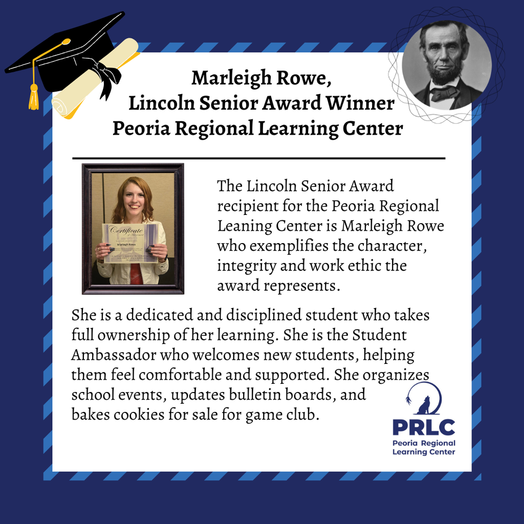 Marleigh Rowe - Lincoln Senior Award Winner