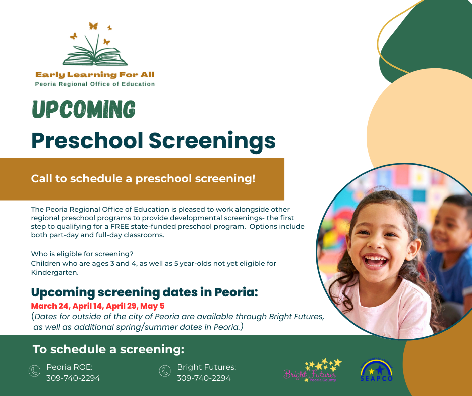 Upcoming Preschool Screenings Flyer