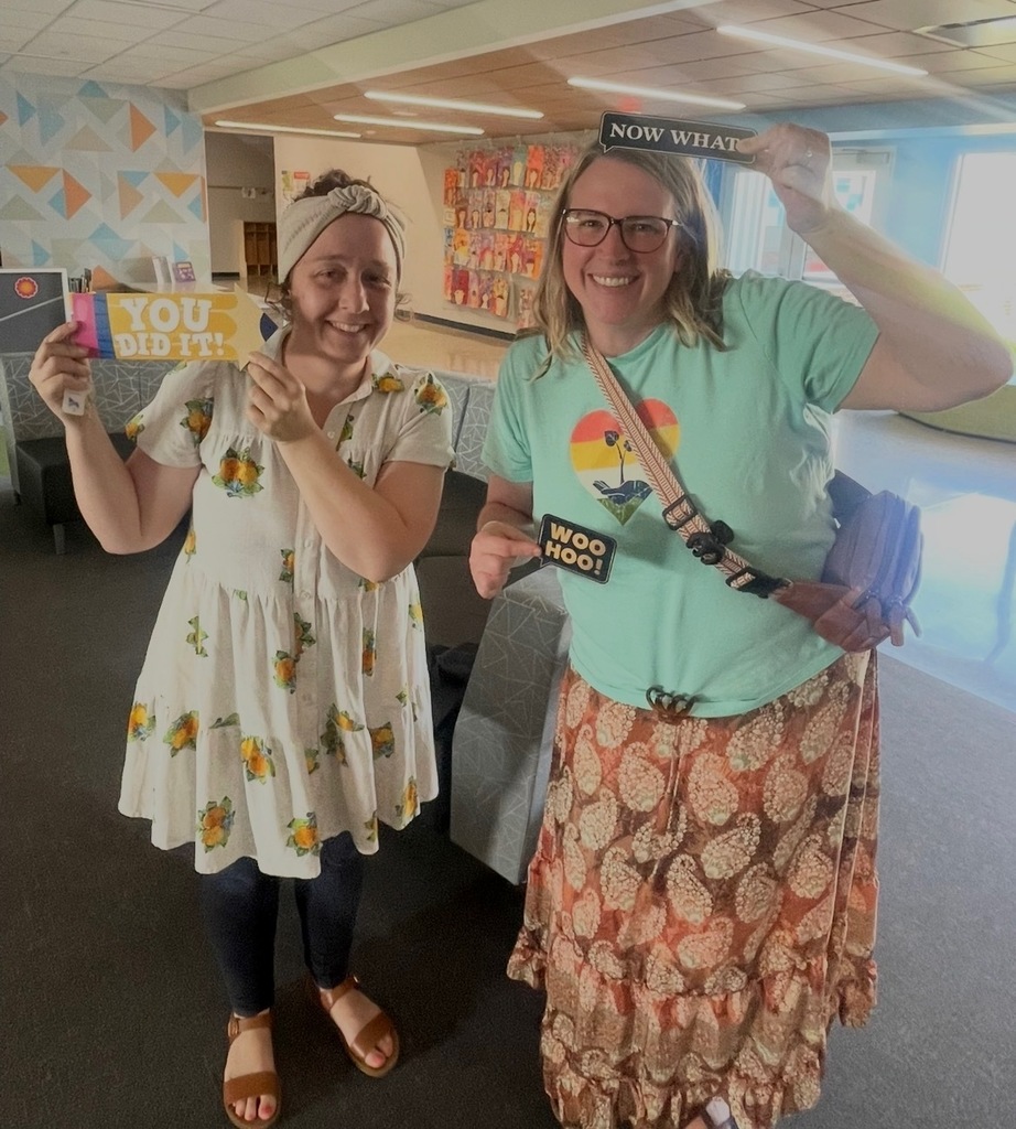 Peoria County Teachers celebrating their accomplishment 