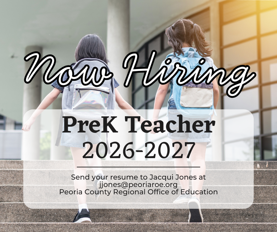 Announcement for a PreK Teacher opening for Preschool for All Program