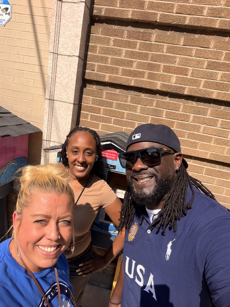 ROE team members cleaning PPS Little Food Pantries