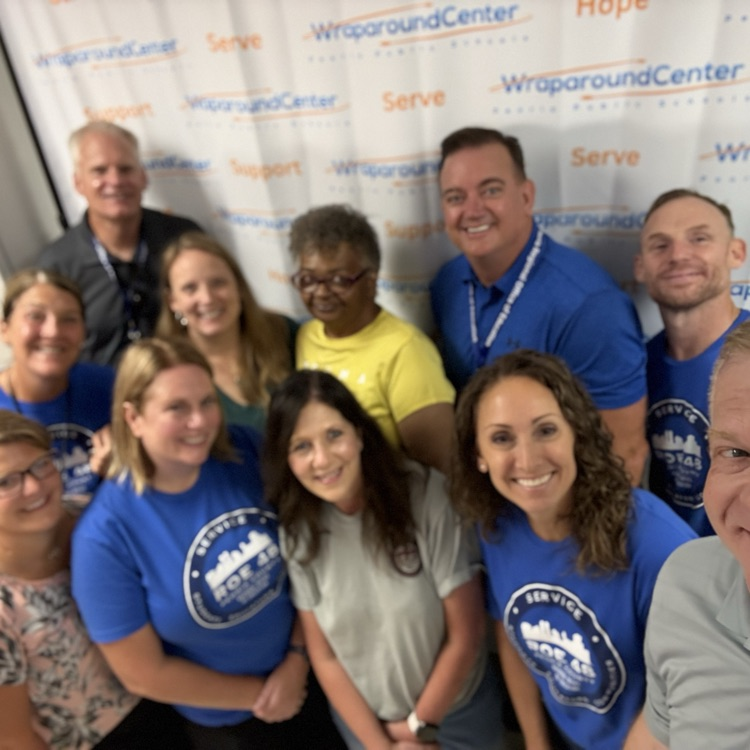 ROE leadership team serving at the Wraparound center