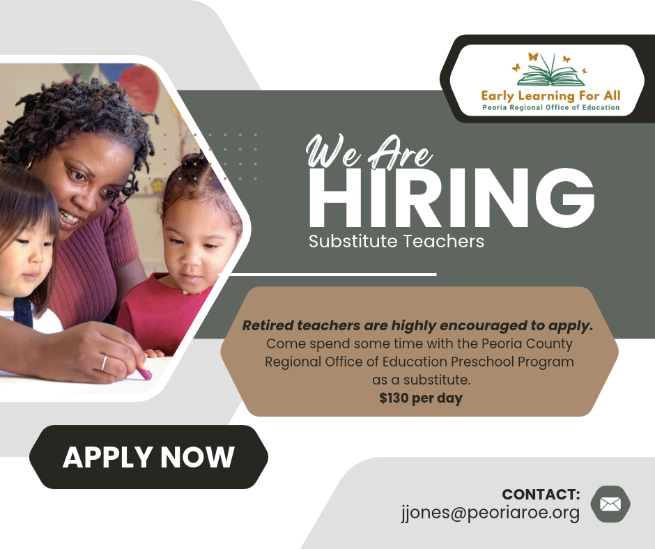 Request for preschool substitute teachers