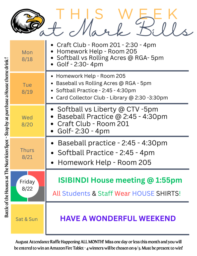 weekly calendar