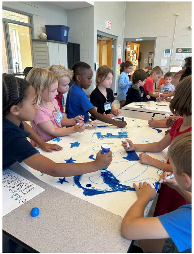 Students enjoy their first annual Team House Activities.