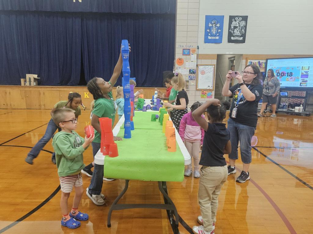 Students enjoy their first annual Team House Activities.
