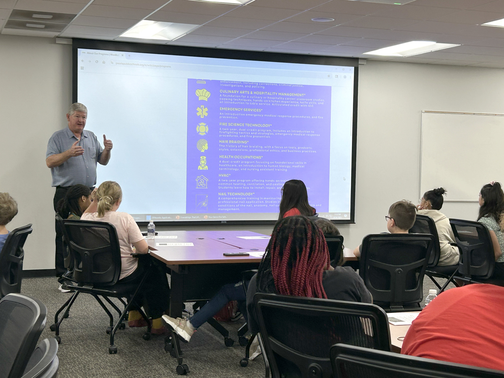 Mr. Spiker explains WCTC programs