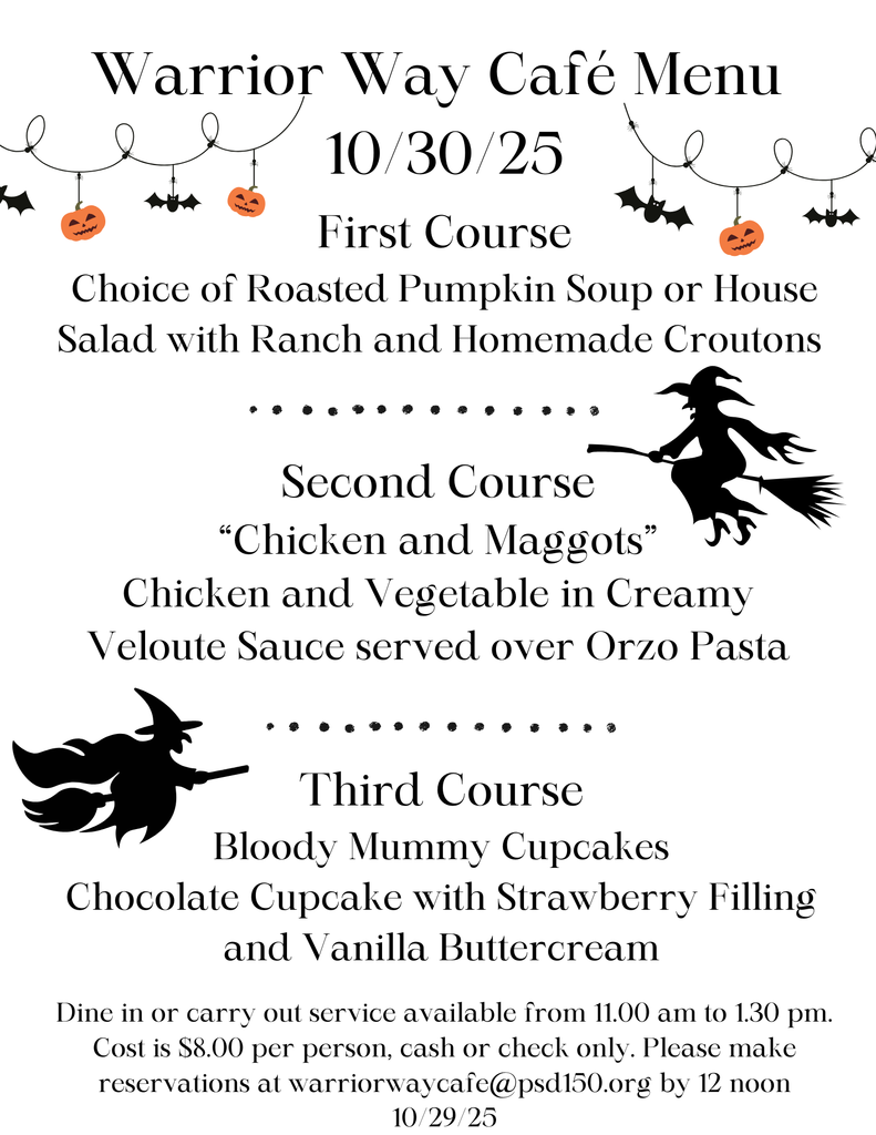 warrior way cafe 10/30