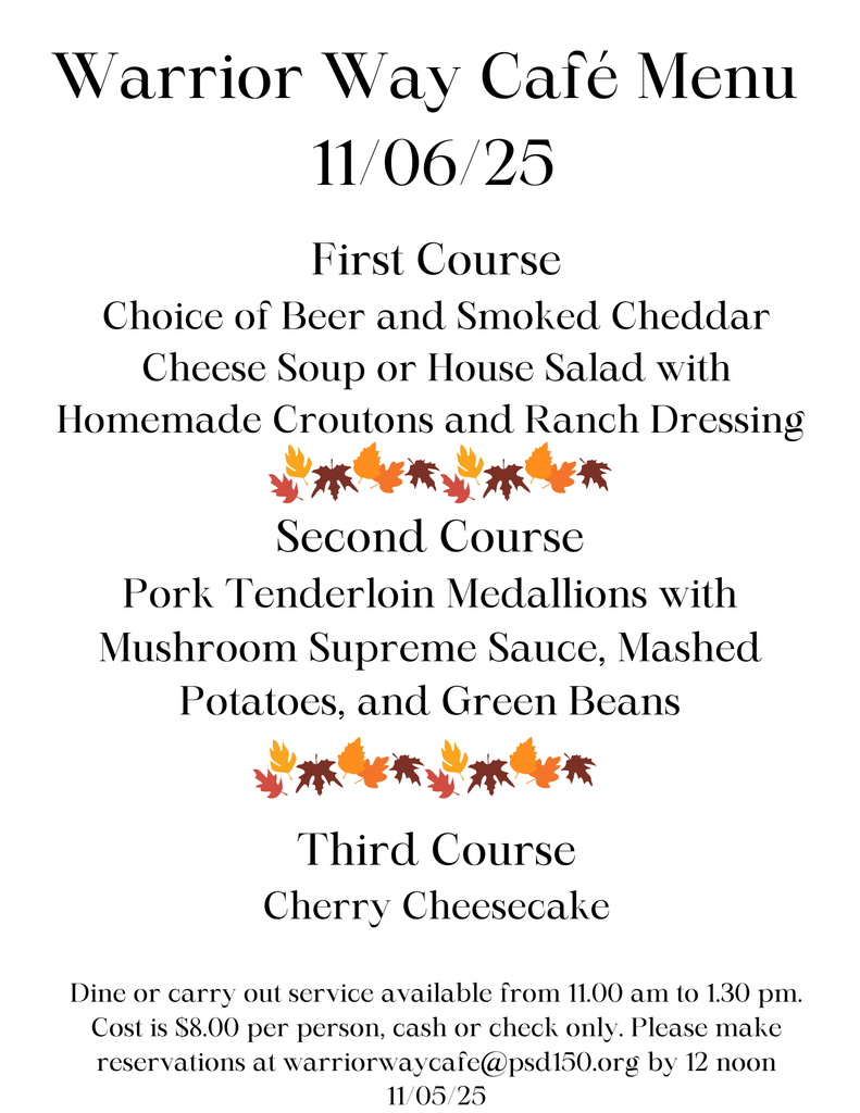 11625 Warrior Way Cafe