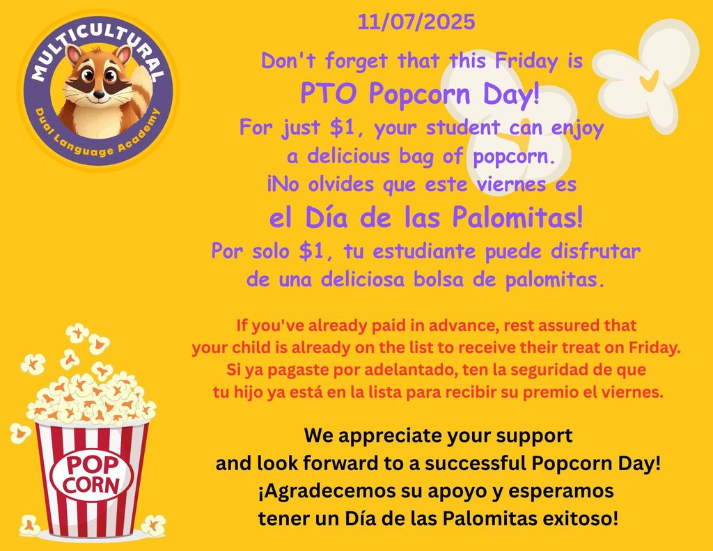 popcorn reminder PTO 