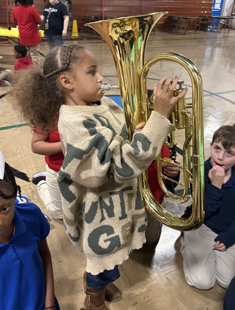 Mechelle rocked out on the euphonium! 