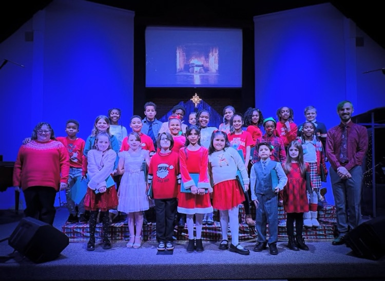 The Maude Sanders Children’s Choir rehearses twice a week.