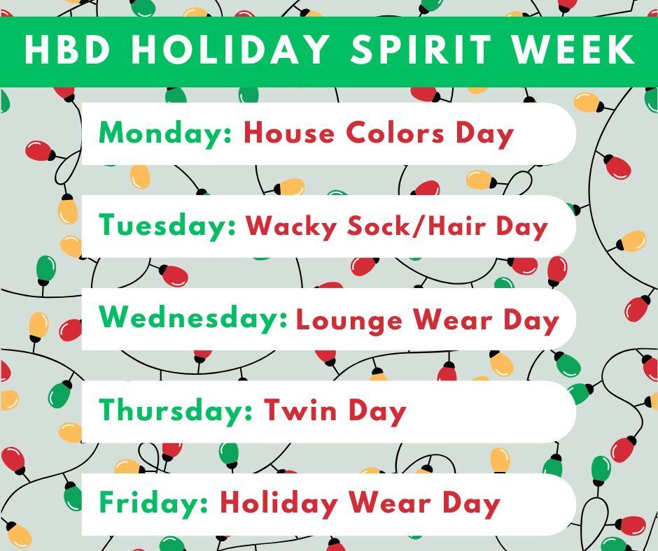 HBD Spirit Week