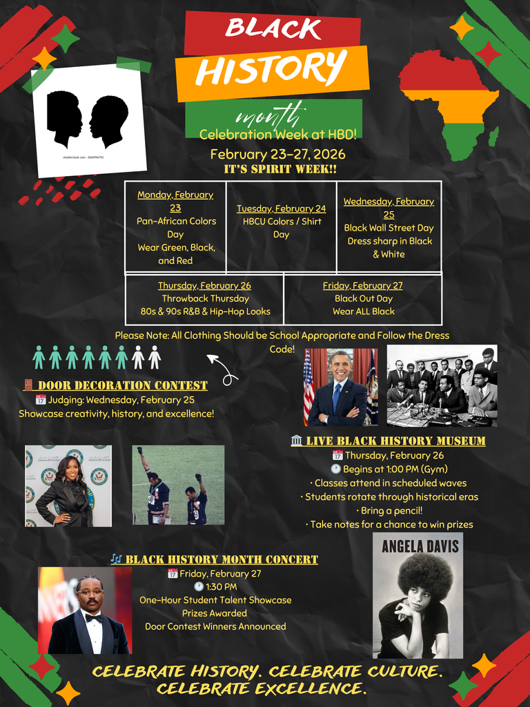 Red and Yellow Modern Black History Month Poster (3)