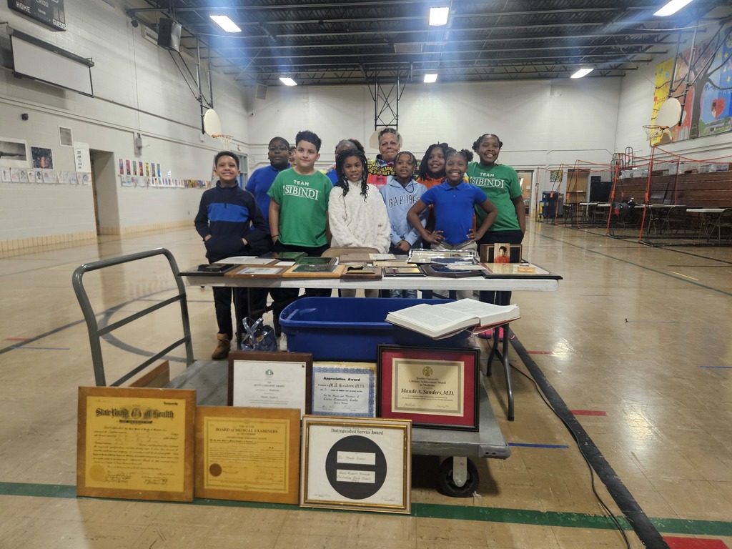 speech and debate students with Carol