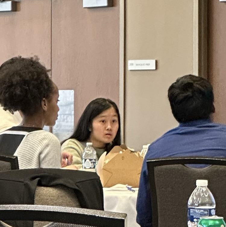 small table group of students talking about college and career readiness