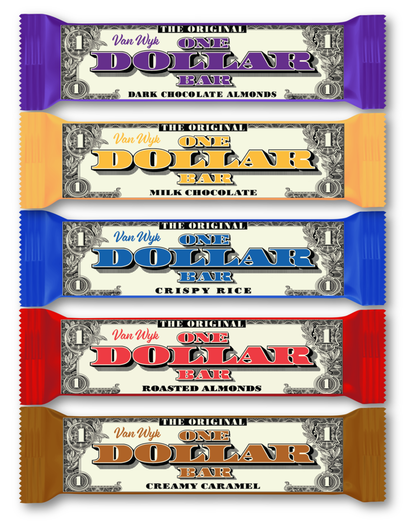 Lineup-of-New-Wrappers-All-5-Flavors-ONE-DOLLAR-BARS