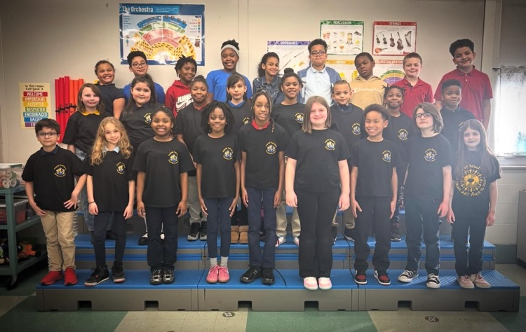 Learning how to rehearse on the choir risers. 