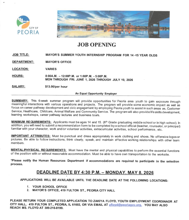 summer student job