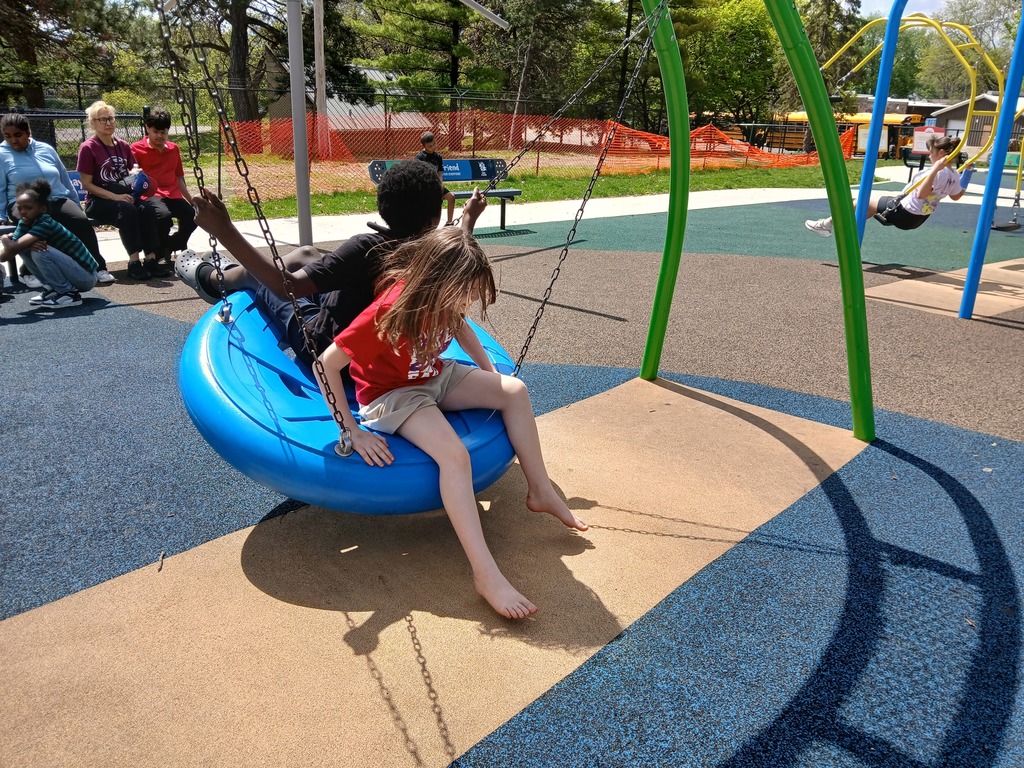 kids on swing