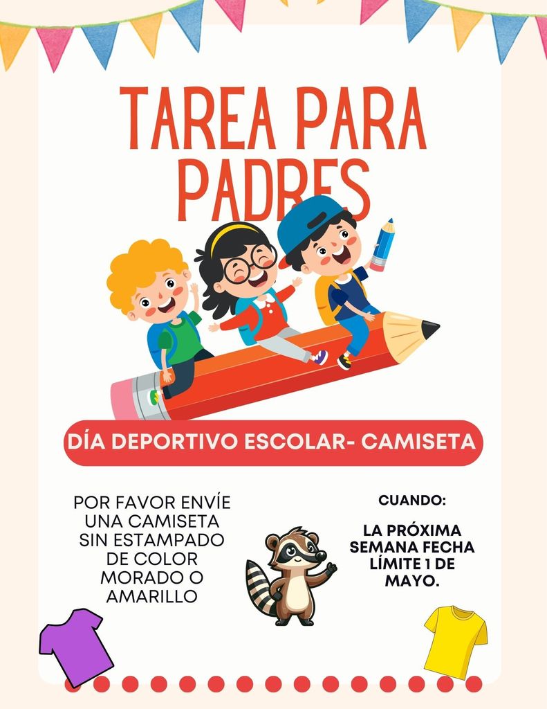 Homework for parents- Tarea para padres
