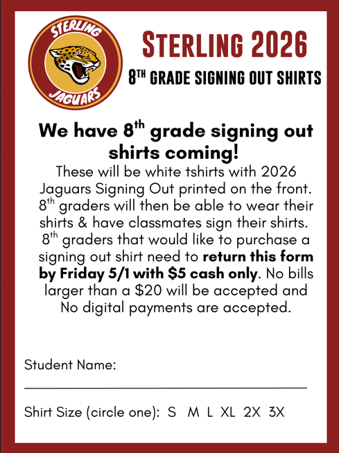 8th grade shirts
