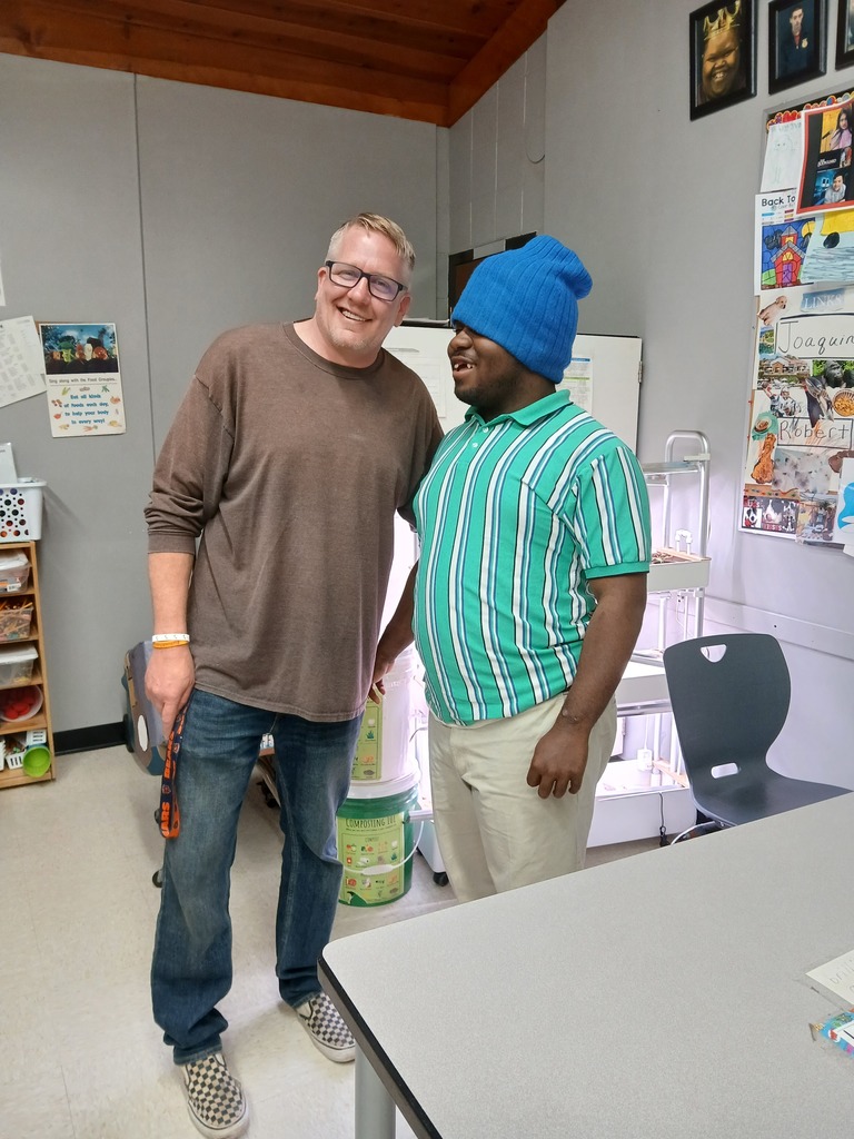 Mr. Brad and student