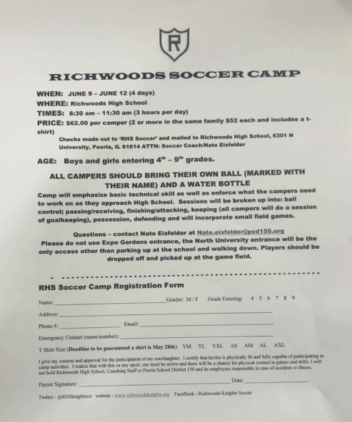 soccer camp