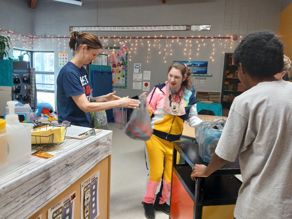 teacher with students