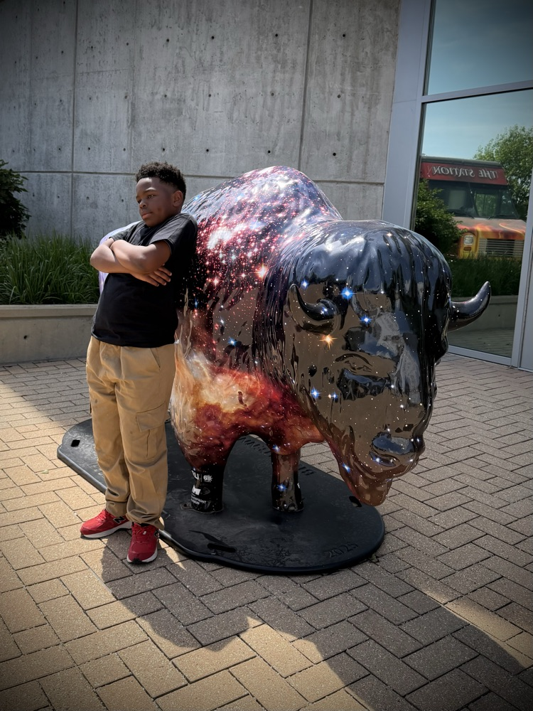 Sometimes you just need to pose with the buffalo.