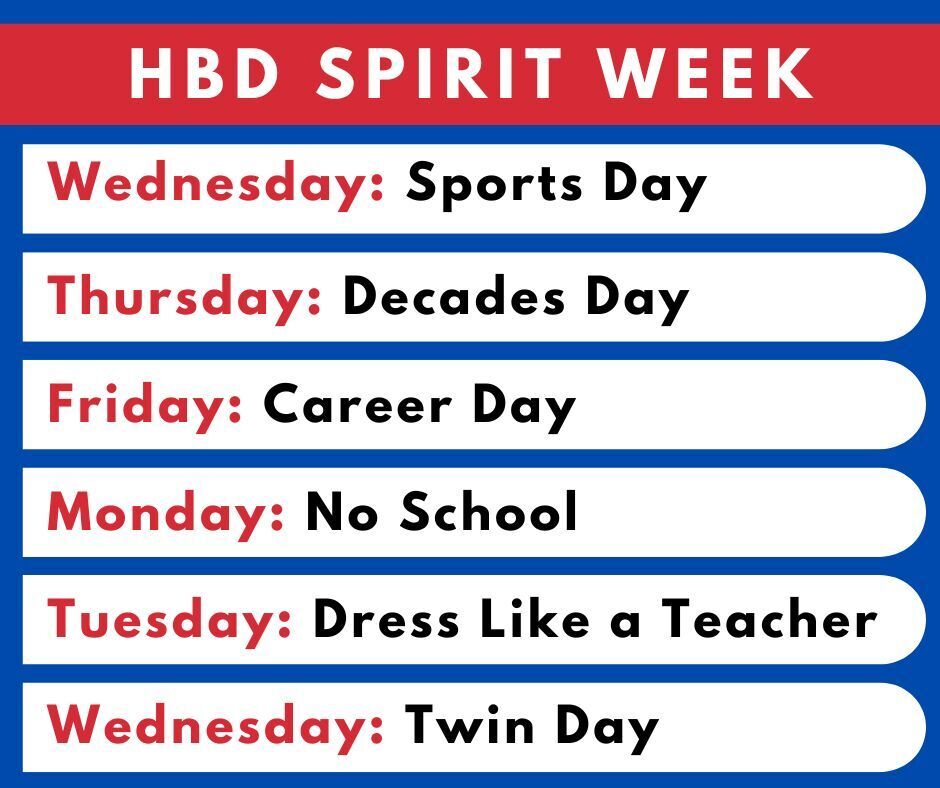 eoy spirit week