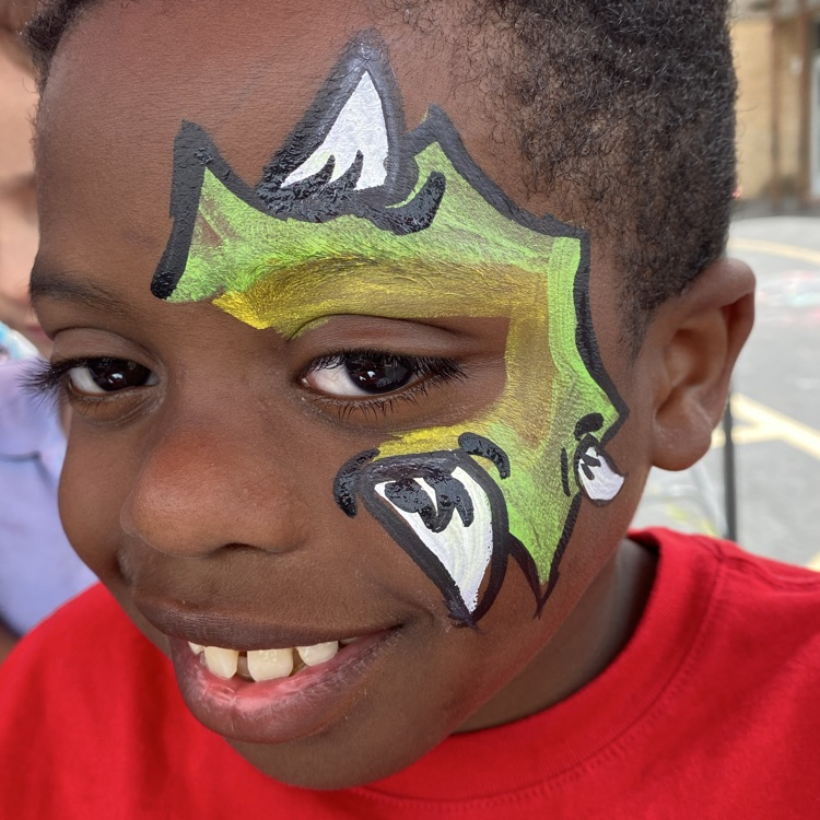 picture of dinosaur face paint