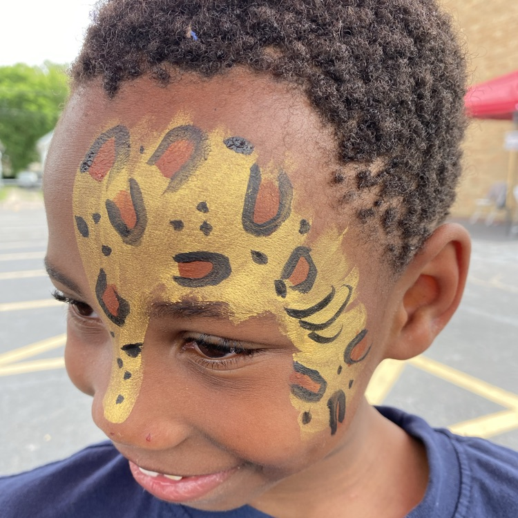 picture of leopard face paint