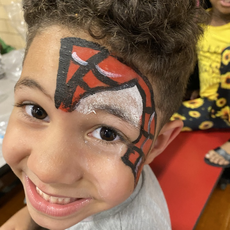 picture of Spider-Man face paint