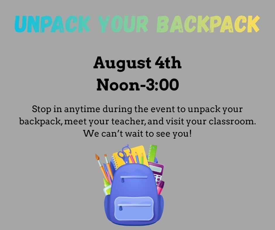 unpack your backpack