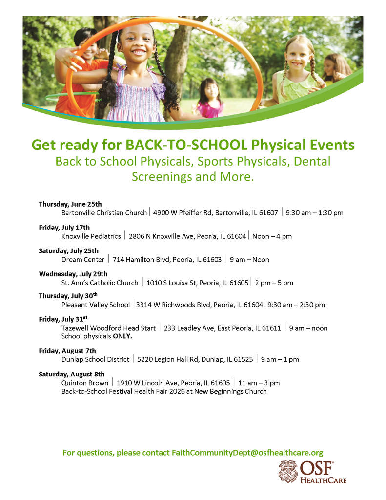 back to school physicals